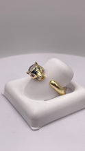 Load image into Gallery viewer, Beautiful Panther Ring In 10 KT Yellow Gold With CZ