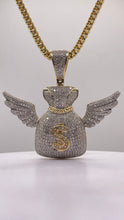 Load image into Gallery viewer, Natural Diamond Money Bag Pendent In 10 KT Yellow Gold