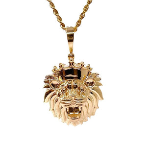 Lion Pendent In 10 KT Yellow Gold