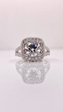 Load image into Gallery viewer, 3.62 CT. Lab Grown Diamond Engagement Ring In 14 KT White Gold