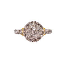 Load image into Gallery viewer, 0.76 CT. Natural Diamond Women’s Round Shape Ring In 10 KT Yellow Gold