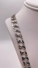 Load image into Gallery viewer, 10mm Diamond-Cut Link Chain In 10 KT White Gold