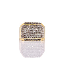Load image into Gallery viewer, 1.40 CT. Natural Diamond Square Shape Men’s Ring In 10 KT Yellow Gold