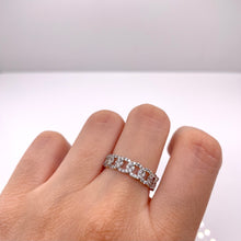 Load image into Gallery viewer, Ladies Cuban Link Ring In 10 KT Yellow Gold With CZ