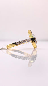 0.90 CT. Natural Diamond Pear Shape Women’s Ring In 10 KT Yellow Gold