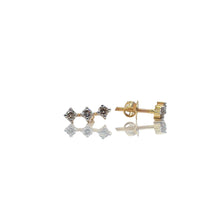 Load image into Gallery viewer, 0.31 CT. Natural Diamond Stud Earrings In 10 KT Yellow Gold