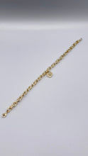 Load image into Gallery viewer, 5mm 10 KT Yellow Gold Tiffany Inspired Hardware Bracelet