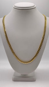 4.4mm Miami Cuban Link Chain In 10 KT Yellow Gold