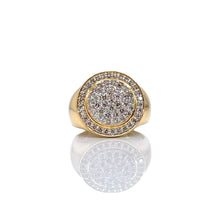 Load image into Gallery viewer, 1.42 CT. Natural Diamond Men’s Round Shape Ring In 10 KT Yellow Gold