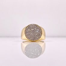 Load image into Gallery viewer, 0.58 CT. Natural Diamond Round Shape Men’s Ring In 10 KT Yellow Gold