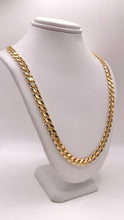 Load image into Gallery viewer, 6.4mm Solid Curb Link Chain In 10 KT Yellow Gold