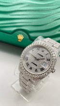 Load image into Gallery viewer, 41mm DateJust Rolex Watch Approx 28.00 CT. Natural Diamonds With Roman Numeral Dial