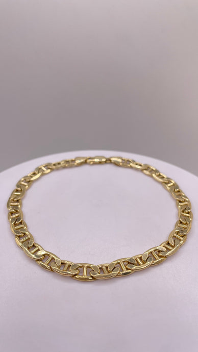 5.8mm Mariner Link Bracelet In 10 KT Yellow Gold