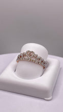 Load image into Gallery viewer, 0.38 CT. Natural Diamond Tiara Ring In 10 KT Rose Gold