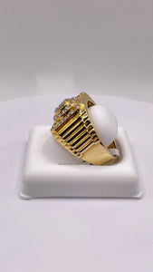 0.91 CT. Natural Diamond Men’s Ring In 10 KT Yellow Gold