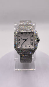 Cartier Santos Large With Natural VVS Diamonds