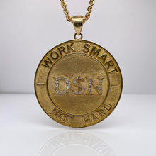 Load image into Gallery viewer, 1.00 CT. Natural Diamond Work Smart Not Hard Pendant In 10 KT Yellow Gold