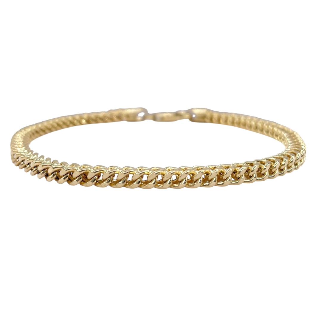 4.0mm Franco Link Bracelet In 10 KT Yellow Gold