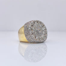 Load image into Gallery viewer, 1.93 CT. T.D.W Natural Diamond Men’s Ring In 10 KT Yellow Gold