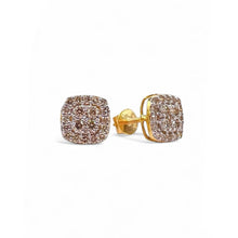 Load image into Gallery viewer, 0.55 CT. Natural Diamond Stud Earrings In 10 KT Yellow Gold