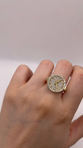 Watch Ring In 10 KT Yellow Gold With CZ