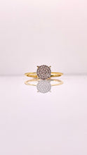 Load image into Gallery viewer, 0.09 CT. Natural Diamond Round Shape Women’s Ring In 10 KT Yellow Gold