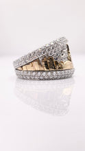 Load image into Gallery viewer, 6.45 CT. Natural Diamond Skyline Men’s Ring In 10 KT Yellow &amp; White Gold