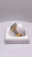 Load image into Gallery viewer, 0.90 CT. Natural Diamond Square Shape Women’s Ring In 10 KT Yellow Gold