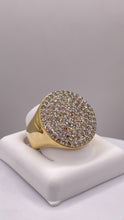 Load image into Gallery viewer, 2.5 CT. Natural Diamond Men’s Circle Shape Ring In 10 KT Yellow Gold