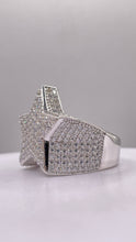 Load image into Gallery viewer, Silver Star Men’s Ring With CZ