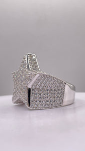 Silver Star Men’s Ring With CZ