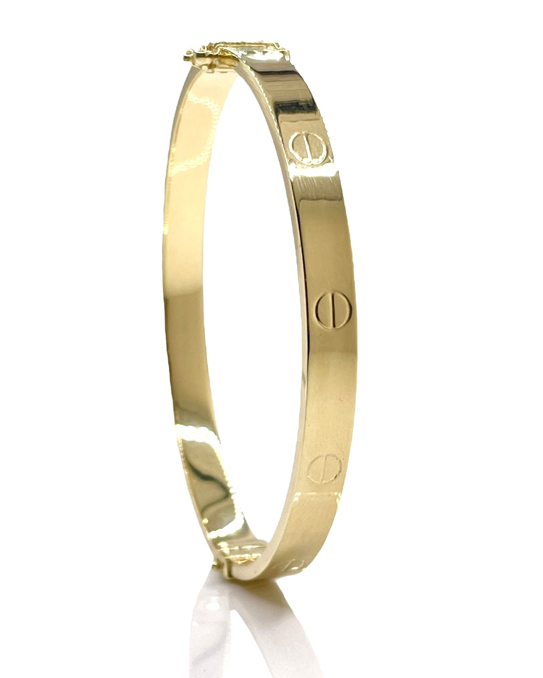 Love Bangle In 10 KT Yellow Gold