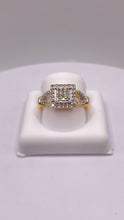 Load image into Gallery viewer, 0.55 CT. Natural Diamond Women’s Square Shape Ring In 10 KT Yellow Gold