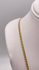 2.8mm Miami Cuban Link Chain In 10 KT Yellow Gold