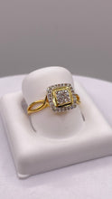 Load image into Gallery viewer, 0.19 CT. Natural Diamond Women’s Square Shape Ring