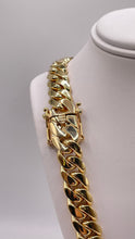 Load image into Gallery viewer, 13mm Solid Miami Cuban Link Chain In 10 KT Yellow Gold