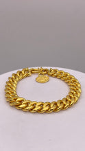 Load image into Gallery viewer, 9.3mm Solid Miami Cuban Link Bracelet In 24 KT Yellow Gold