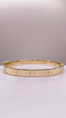 5mm Love Bangle In 10 KT Yellow Gold