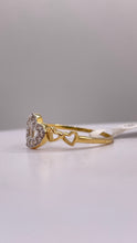 Load image into Gallery viewer, 0.15 CT. Natural Diamond Heart Shape Ring In 10 KT Yellow Gold