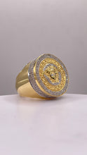 Load image into Gallery viewer, 1.66 CT. Natural Diamond Men’s Circle Shape Ring In 10 KT Yellow Gold