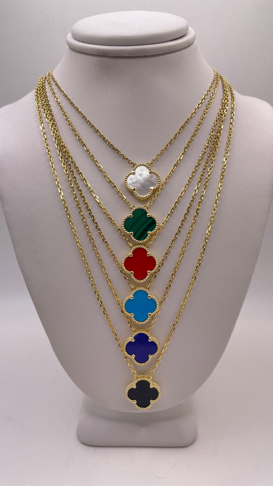 Clover Necklace In 10 KT Yellow Gold