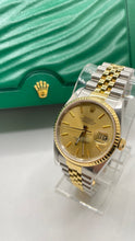 Load image into Gallery viewer, 36mm Two-Tone DateJust Rolex Watch With Champagne Dial