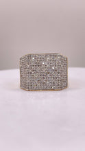 Load image into Gallery viewer, Men’s Square Shape Natural Diamond Ring In 10 KT Yellow Gold