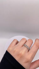 Load image into Gallery viewer, Cuban Link Ring In 10 KT Yellow Gold With CZ