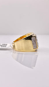1.28 CT. Natural Diamonds Men’s Ring In 10 KT Yellow Gold