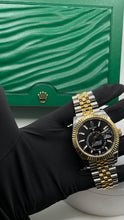 Load image into Gallery viewer, 42mm Two-Tone Sky-Dweller Rolex Bright Black Dial