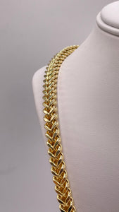 6.1mm Franco Link Chain In 10 KT Yellow Gold