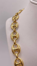 Load image into Gallery viewer, 10.9mm Puff Gucci Link Chain In 14 KT Yellow Gold