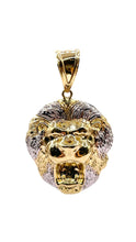 Load image into Gallery viewer, Two-Tone Lion Pendent In 10 KT Yellow Gold