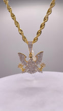 Load image into Gallery viewer, 0.83 CT. Natural Diamond Diplomat Eagle Pendent In 10 KT Yellow Gold